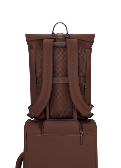 Lipault Lost In Berlin Rolltop Backpack 2.0  Spiced Mocha