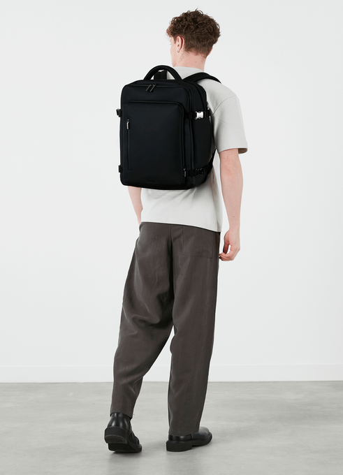 Lipault Lost In Berlin Travel Backpack 2.0  Black Lipault Lost In Berlin Travel Backpack 2.0  Black