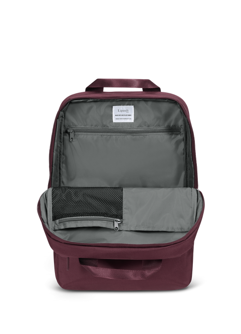 Lipault 4BIZ Laptop Backpack Bordeaux