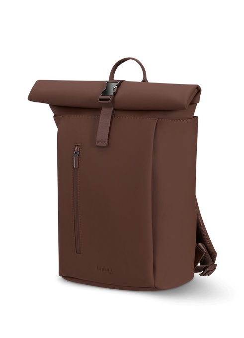 Lipault Lost In Berlin Rolltop Backpack 2.0  Spiced Mocha